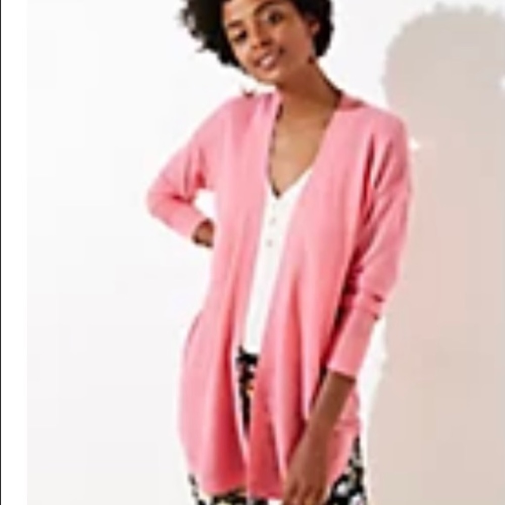 Pink cardigan